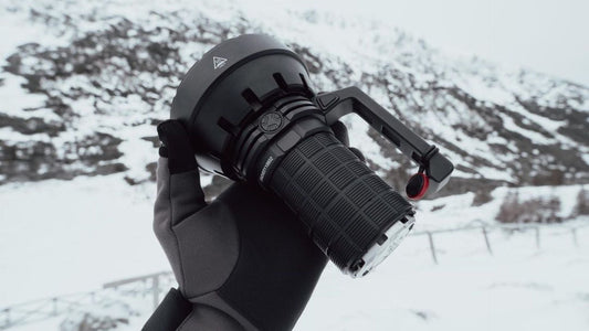 Imalent SR16 torch in the snow