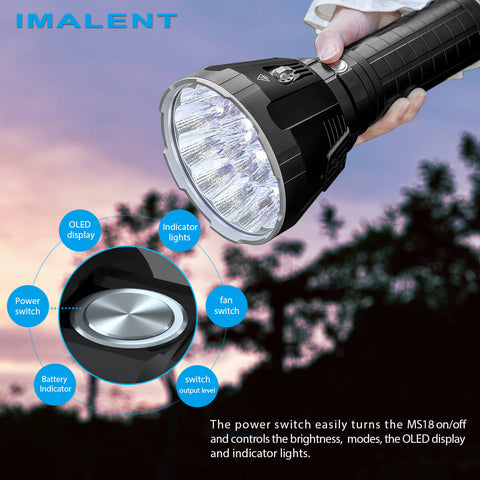 IMALENT MS18 Brightest Torch 100,000 Lumens