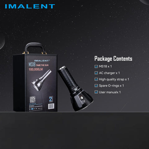 IMALENT MS18 Brightest Torch 100,000 Lumens