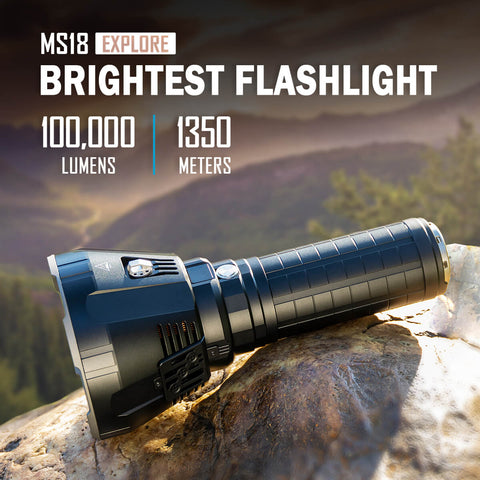 IMALENT MS18 Brightest Torch 100,000 Lumens